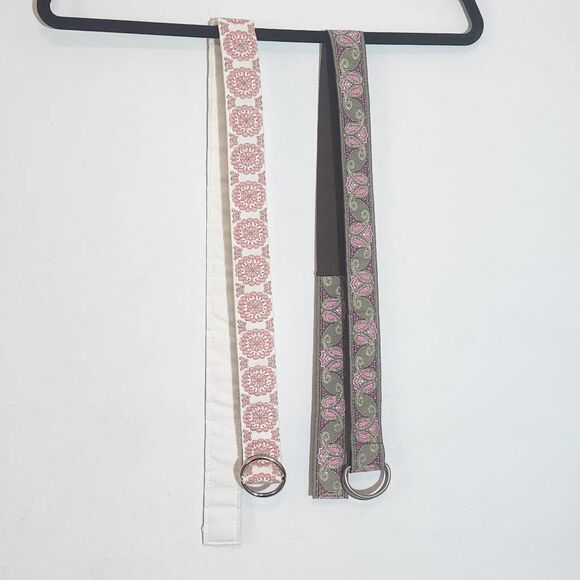 Belt Bundle Set of 2 Pink Boho Belts - Picture 2 of 5
